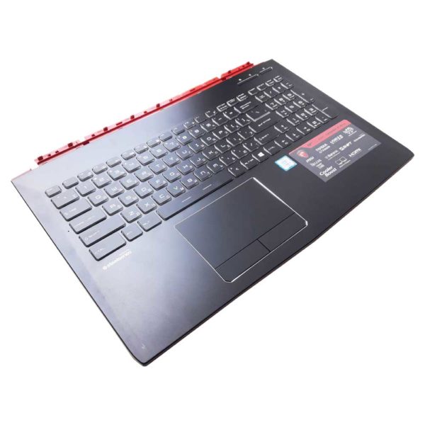 Верхняя часть корпуса с клавиатурой и подсветкой для ноутбука MSI GP62 6QF Leopard Pro (E2P-6J1C216-Y31, E2P-6J102XX-Y31, V143422GK1 RU 09JM0030)