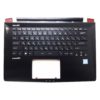 Верхняя часть корпуса с клавиатурой и подсветкой для ноутбука MSI GS43VR без тачпада (E2P4A10213TA2, E2P-4A10213-TA2, 3074A10213HG0, HMB3709SMB12, S1N2ERU) Уценка!