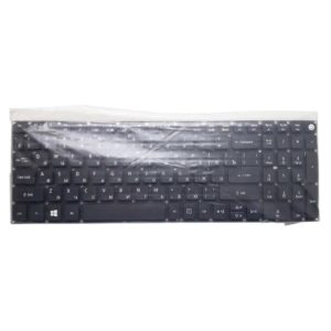 Клавиатура для ноутбука Acer Aspire E5-522, E5-552, E5-573, E5-575G, E5-722, E5-772, E5-773, F15, F5-571G, TravelMate P277, P278, TMP277, TMP278, N15Q1, N15W1, N15W2, Packard Bell TE69BH без рамки, Black Черная (SX150702A-RU, V150702AS)
