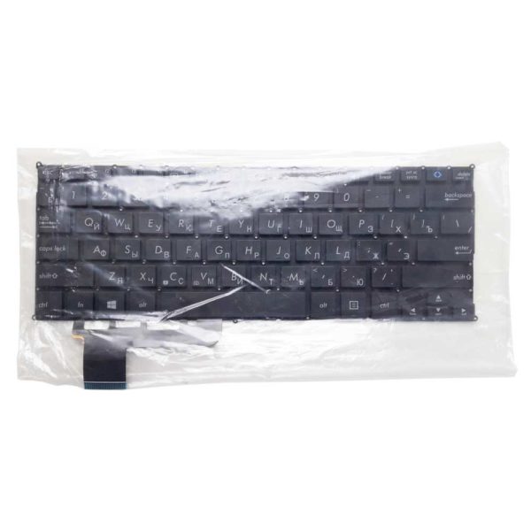 Клавиатура для ноутбука Asus X201, X201E, X202, X202E, VivoBook S200, S200E, S201, S201E без рамки, Black Черная (MP-12K1, 0KNB0-1104RU00, AEEX2U01110)