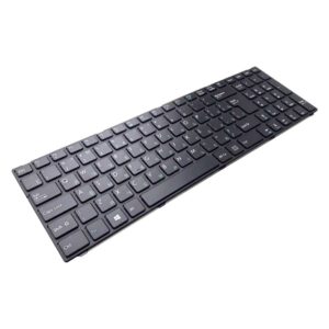 Клавиатура для ноутбука DNS Pegatron C15, C15A, C15B, C17, C17A, C17B с рамкой, Black Черная (OEM)