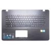 Верхняя часть корпуса с клавиатурой для ноутбука Asus K751, K751S, K751SA, K751M, K751MA без тачпада, Black Черная (13N0-TXA0201, 13NB04I1AP0401, MP-11G33SU-5282W, 0KN0-TX1RU12, 0KNB0-610KRU00)