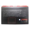 Верхняя часть корпуса с клавиатурой для ноутбука MSI GE73, GE73VR, GE73VR 7RF без тачпада (E2P-7C1C2XX-Y87, 3077C1C211HG0, NSK-FCABN 0R, 9Z.NEKBN.A0R) Б/У