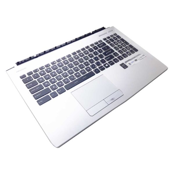 Верхняя часть корпуса с клавиатурой и подсветкой для ноутбука MSI PE60 без тачпада (E2P-6J10224-Y31, E2P-6J102XX-31, 3076J1C115Y31, V143422GK1 RU, S1N3ERU, S1N3ERU2U1SA000) Б/У