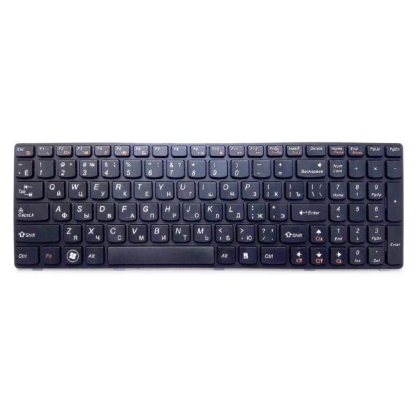 Клавиатура для ноутбука Lenovo G580, G585, G780, V580, Z580, Z585, Z780 Black Черная (340-09A-US)