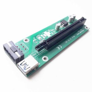 Райзер для видеокарт на майнинг ферму USB 3.0 Riser PCI-E 1X TO 16X, без переходника PCI-Express 1x и кабелей (PCE164P-N03 VER 003) Б/У