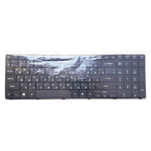 Клавиатура для ноутбука Acer Aspire 5810, 5251, 5410, 5536, 5538, 5542G, 5551, 5553, 5625G, 5738, 5739, 5740, 5749, 5741G, 5750G, 5800, 5810T, 7535, 7540, 7738, 7745, TravelMate 8531, 8571, 8571G, 8571T, e-Machines E642G, E644, G640 Packard Bell Easy Note NEW90, NV50, TK81, TK85, TM81, TM86, TM87, TM89 Black Черная (OEM)