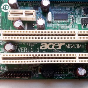 Материнская плата Acer MG43M Intel G43 4xDDR3 1xPCI-E x16 1xPCI-E x1 2xPCI 6xSATA 3Gb/s 1xFDD 5.1CH LAN 1000 Мбит/с LGA775 mATX + CPU Celeron + Система охлаждения