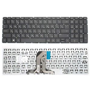 Клавиатура для ноутбука HP 15-ac, 15-af, 15-ay, 15-ba, 17-y, 17-x, 250 G4, 255 G4, 250 G5, 255 G5 без рамки, Black Черная (OEM)