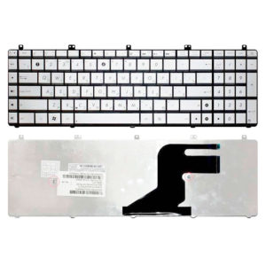 Клавиатура для ноутбука Asus N55, N55S, N55SF, N55SL, N75, N75S,N75SF, N75SL, X5QS, X5QSF, PRO7DS, PRO7DSF, PRO7DSL, X7DS, X7DSF, X7DSL Silver Серебристая (OEM)