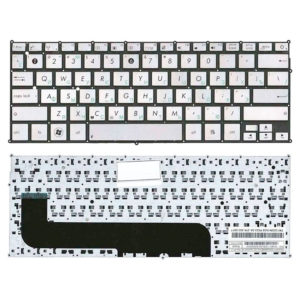 Клавиатура для ноутбука Asus Zenbook UX21, UX21A, UX21E Silver Серебристая (OEM)