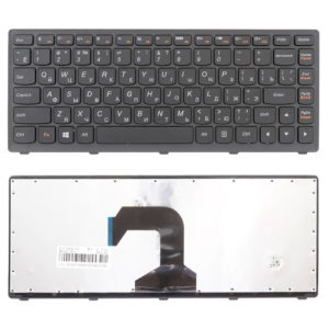 Клавиатура для ноутбука Lenovo IdeaPad S40-70, S300, S400, S400T, S400U, S400U, S405 с рамкой, Black Черная (OEM)