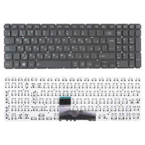 Клавиатура для ноутбука Toshiba L50-B, L50D, L50D-B, L50T-B, L55-B, L55DT-B, S50-B, S55-B без рамки, Г-образный “Enter”, Black Черная (OEM)