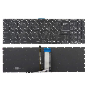 Клавиатура с подсветкой для ноутбука MSI GS60, PE60, GL62, GE62, GP62, GT62, GT62VR, GS63, GL72, GP72, GP72VR, GP72MVR, GE72, GE72VR, GV72, GS70, GS72, GE73, GE73VR, MS-1771, MS-1792, MS-179B Black Черная (V143422HK1 RU, S1N3EUS, S1N3EUS223SA010) Новая