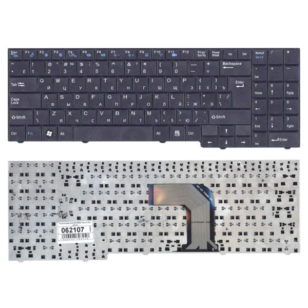 Клавиатура для ноутбука DNS MB50, MB50II, MB50IA, MB50IA1, 0133245, 0133247, 0137818, 0139155, 013956 Black Черная, без рамки (OEM) Новая