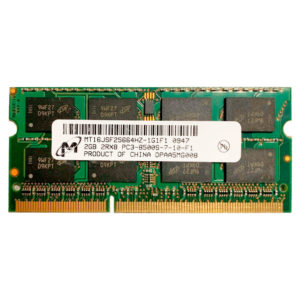 Модуль памяти SO-DIMM DDR3 2 ГБ PC-8500S 1066 MHz Micron (MT16JSF25664HZ-1G1F1)