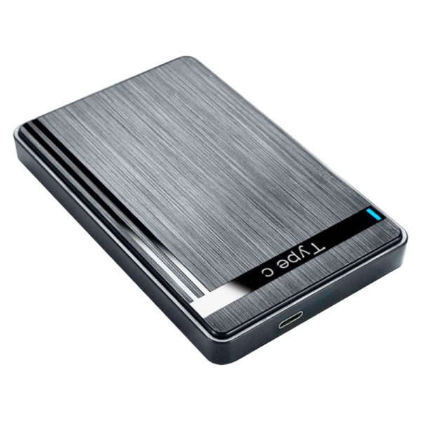 Бокс внешний для жесткого диска HDD 2.5" Type-C Black Чёрный (U25Q)